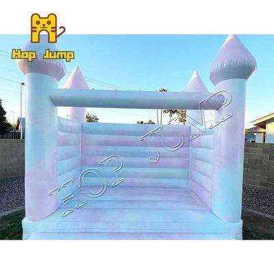 12ft 0.55mm PVC Tie Dye Wedding Inflatable Bouncer Castle Kids Jumper