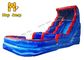 青い大理石のぬれた乾燥したスライド水公園18ft膨脹可能な水スライド党